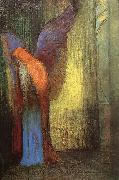Odilon Redon Winged Old Man with a Long White Beard oil painting reproduction